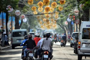 Vietnam's bustling streets are a treat when you go on holiday to Vietnam